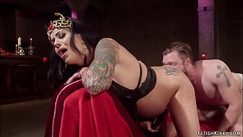 Preview 2 of English Sex Xxx - Tattooed busty preggo anal fucks man