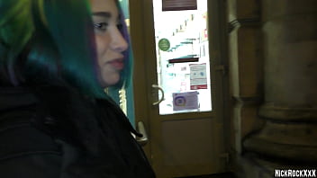 Preview 1 of Xxx Kashmir Video - Met a Rainbow Girl on the Street and Fucked her in a Hotel ( Hairy Pussy Rainbow )