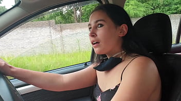 Preview 2 of Naked Women Lesbians - Masturbating while driving