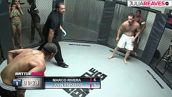 Preview 2 of Xxx Lennox Tuxe - The winner of the cage fight immediately gets a fuck as a trophy