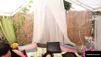 Preview 4 of Cuckold Disco - Tits Out Hang Out! Angelina Castro,  Sofia R And Vanessa L Pussy Fuck!