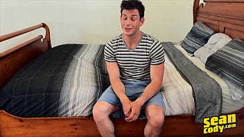 Preview 1 of Chain Cuck - (Archie) Cant Control Himself He Teases His Hole With His Fingers Before Riding His Toy - Sean Cody