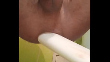 Preview 3 of Teen Cry With Mandingo Virgin - Male squirt from hard anal fisting with a bottle. I moan from anal pleasure