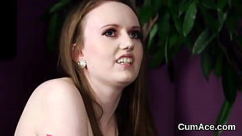 Preview 2 of Lisa W - Unusual doll gets jizz shot on her face gulping all the load