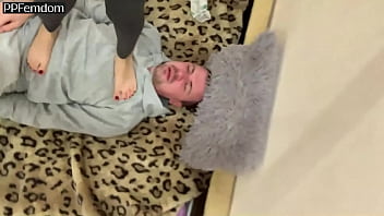 Preview 4 of Xxxnx Collage - LifeStyle Femdom - Amateur Home Female Domination (Facesitting in Leggings,  Trampling,  Spitting) (Preview)