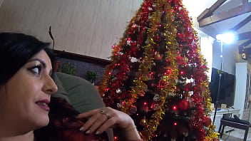 Preview 1 of Horse And Human Xxx - Preview- MilfyCalla - A hot pantyhose slut wants many presents from Santa-Down-jacket fetish - 224