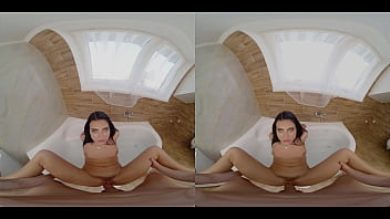 Preview 4 of Hairy Pussy Licking - She Fucks Me in the Bathtub - Virtual Real Porn