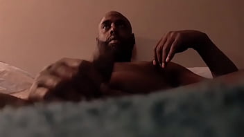 Preview 1 of Adivaci Xxx - Ivan stroking his big black dick until he nuts
