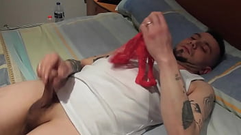 Preview 1 of Muslman Xxx Video - I masturbate with my wife&#039_s panties and she sucks me off