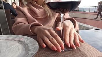 Preview 1 of Amateur Teen Picked - I practiced on the glass and switched to the penis