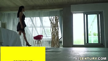 Preview 1 of Masturbation Feet - Alyssa Bounty Kristof Cale with her panties for some anal sex