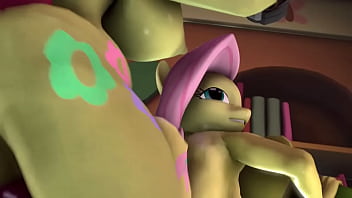 Preview 4 of Budak Sekolah Beromen Ramai - MLP Futa: Fluttershy X Mrs. Shy