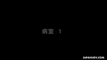 Preview 1 of 16 Years Gril Fock - Japanese nurse,  Reina Wamatsu rubs dick,  uncensored