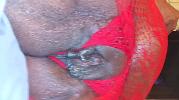 Preview 3 of Amemall X - Mature Pussy in Red Lingerie