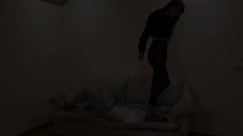 Preview 3 of Cum Fisya Pussy Teen Creampies - Real Extreme Head Crush Jumping Trampling and FullWeight FaceStanding In Socks by Cruel Mistress Kira (Preview)