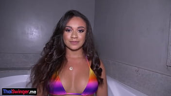 Preview 1 of Brazzrs Videos Mom With Son - Horny Latina babe Jessyca Arantes fucked in asshole hard after she swallowed dick