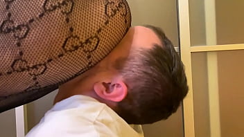 Preview 2 of Pyasa Pati - Hot Petite Girl Facesitting In Fishnet Pantyhose and Head Trample Femdom  (Preview)