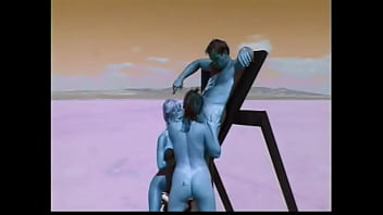 Preview 1 of Korea Grandpa Vs Menantu - Mysterious female aboriginal inhabitants Alyssa Allure and Heaven Lee invited Earth astronaut to take part in sacramental rites of calling rain on the desert planet X