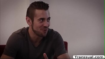 Preview 1 of Teen Goes Dogging - Busty TS analed by husbands bestfriend