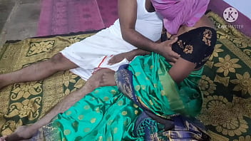 Preview 1 of Jains Mom And Son - Indian village bhabhi sex in green colour sari