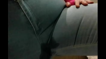 Preview 2 of Vore Swallow A Tiny Man - Fat girl wetting her pants and rinsing the urine out into her mouth