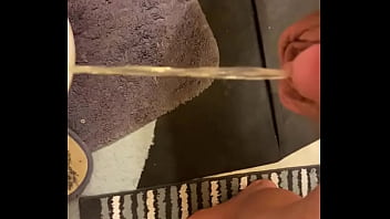Preview 3 of Crazy Little Lesbian Squirting - Taking a piss break