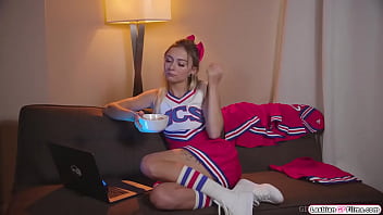 Preview 1 of Bszzar Bus - Blonde cheerleaders lick and toy pussy