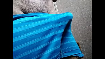 Preview 1 of Hidden Caml Changing Room - Flashing you with a huge black boner under my cyan boxers