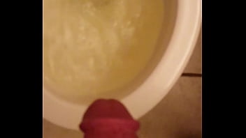 Preview 3 of Biggest Ball - Full bladder on and off pissing out of a thick meaty erection.