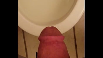Preview 1 of Biggest Ball - Full bladder on and off pissing out of a thick meaty erection.