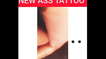 Preview 2 of Dog Vs Ma - NPLEASURES SHOWING OFF HER NEW ASS TATTOO.