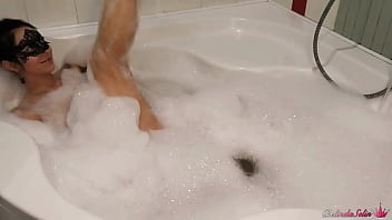 Preview 1 of X Cc C Xxxxxxxxx - Brunette Sensual Fuck In The Bathroom And Gets Powerful Cumshot In Mouth