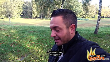 Preview 1 of Dad Doughter Sex In Xvideos - DownToFuckDating - BRUNETTE COUGAR RUBINA TAKES HER DATE TO THE PARK TO FUCK OUTDOORS