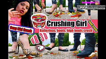Preview 1 of Mom Force To Fuck By His Son - Katis crush trample crushing different food bears Gummy ballerinas,  boots and high heels crush trample crushes