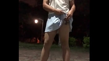 Preview 2 of Thai Bamg - Asian ladyboy masturbates in the park