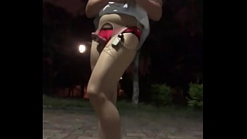 Preview 3 of Thai Bamg - Asian ladyboy masturbates in the park