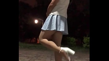 Preview 1 of Thai Bamg - Asian ladyboy masturbates in the park