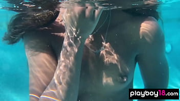 Preview 4 of Anemia Wwwxxxi - Bombastic ebony beauty Ana Foxxx fingering her hairy pussy in the pool