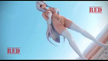 Preview 4 of Mixed Wrestling Afrika - MMD R18 HAKU WHITE SUIT