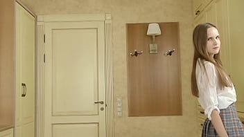 Preview 2 of Aa Beeg Booty Sex - Hot virgin brunette Abel Rugolmaskina masturbates