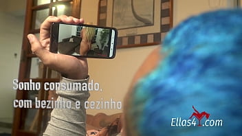 Preview 1 of Teen Blowjob Webcam - Ellas4.com - Angel Takemura fudendo gostoso