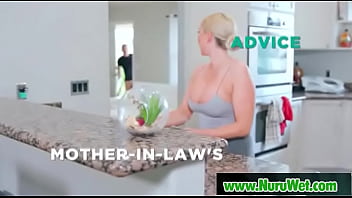Preview 1 of Harry Divera - Blonde masseuse gives massage with her huge boobs - Christie Stevens,  Nathan Bronson