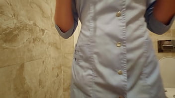 Preview 1 of Guroup Porno - Delightful nurse filmed masturbation. A man caught her. Wanted to fuck,  but she gave him a prostate massage