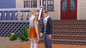Preview 1 of Www Xnxx Video He - Hot Blonde Teen Invites Her Colleague To Her House To Study For The Exam