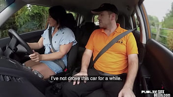 Preview 2 of Pyar Nall - Public brit rides driving instructor in lesson