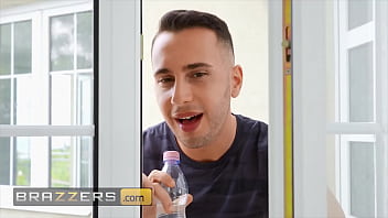 Preview 1 of Zee Tv Soyagam Telugi Deluding - Honeys Home Workout Ends Up In A Hard Fucking A Big Load On Her Massive Tits - Brazzers