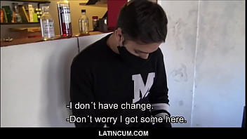 Preview 1 of Kasiko - LatinCum.com - Hot Latin Twink Delivery Boy Javiez Paid Cash To Fuck Customer Gus POV