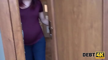 Preview 1 of Charing Wife Motel - DEBT4k. Debt collector will give the woman time in exchange