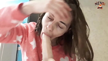Preview 2 of 3x Sexy - Hot Sexy Brunette Passionate Dildo Sucks And Presenting A Real Cock - Solo Amateur