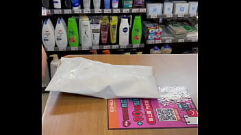 Preview 2 of Rapa Sex Police - Asian ladyboy shows her new thong in convenience store